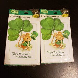 Hallmark Heartline St. Patrick's Day cards sealed 2x6